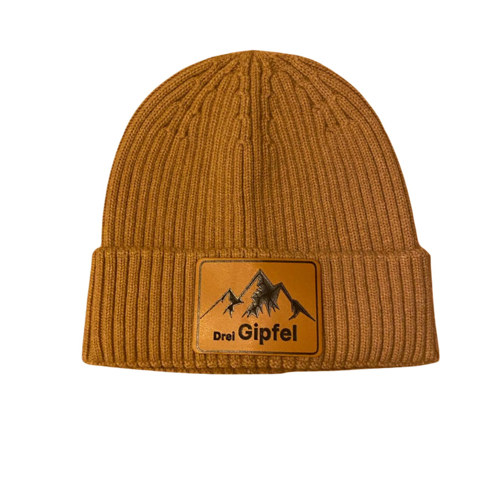 Drei Gipfel beanie Camel Brown