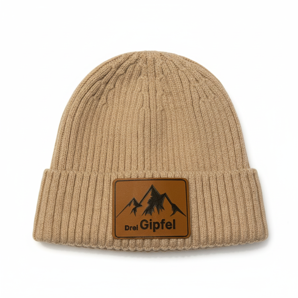 Drei Gipfel beanie Oatmeal beige